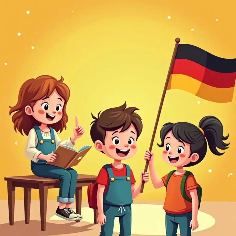 Ilustración clase de alemán