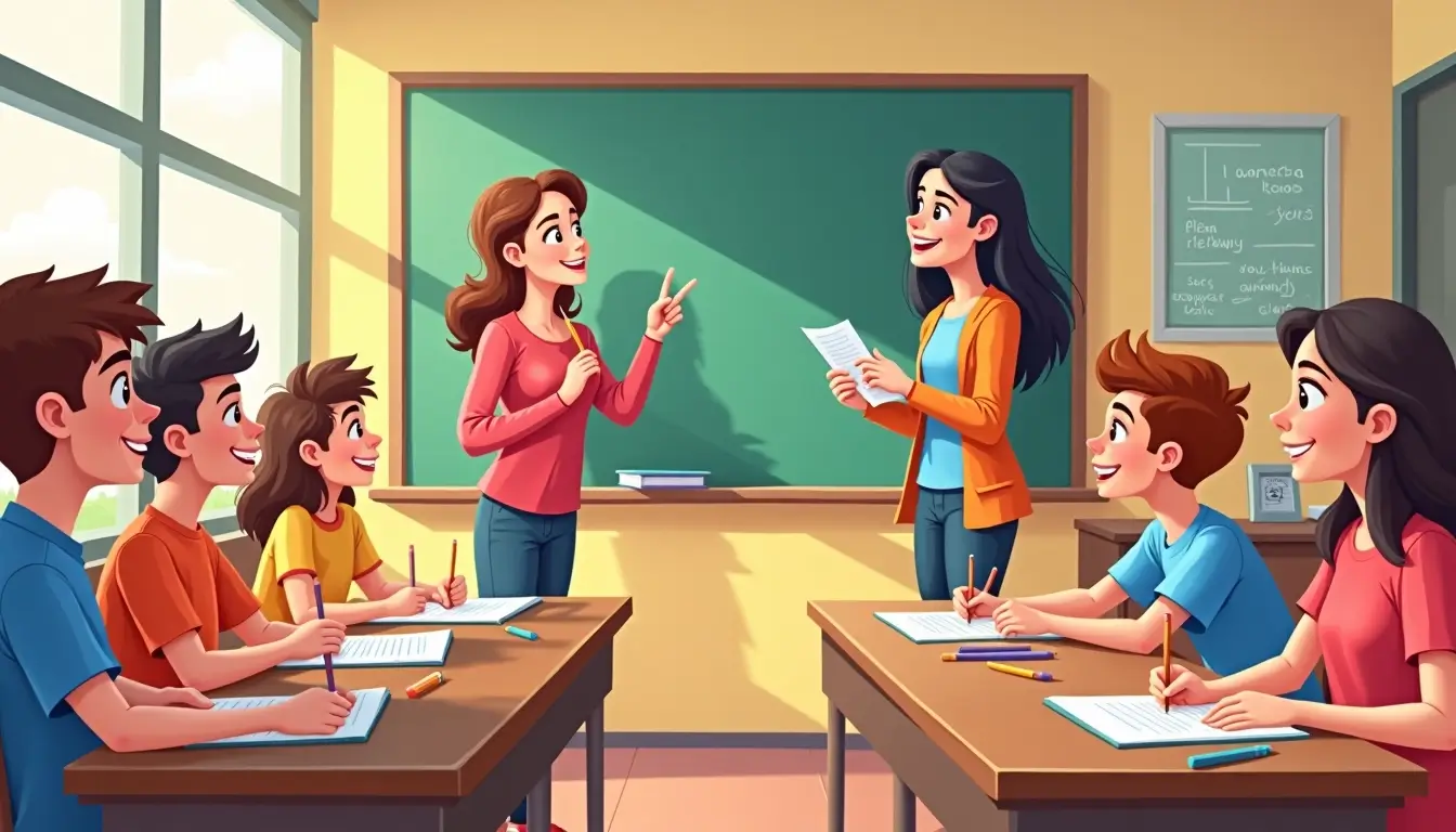 lustración clase de refuerzo para niños y adolescentes